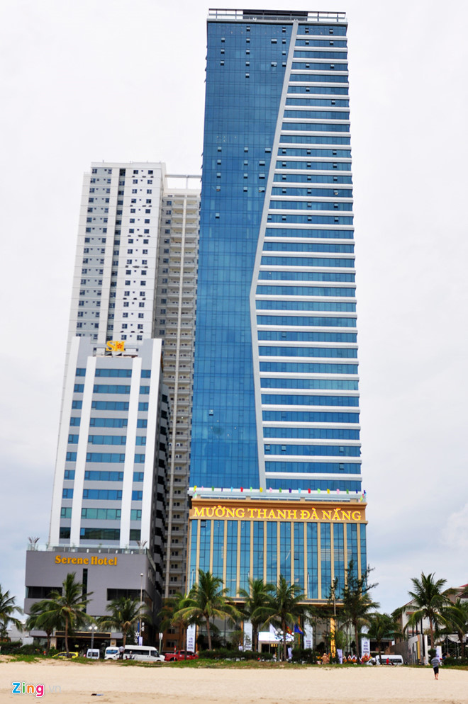 Dự án Tổ hợp khách sạn Mường Thanh và căn hộ cao cấp Sơn Trà. Ảnh: Đắc Đức.